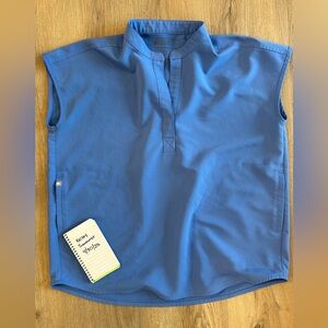 Figs rafaela oversized scrub top ceil blue size XS